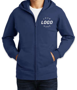 Port & Company Fan Favorite Zip Hoodie - Color: Team Navy
