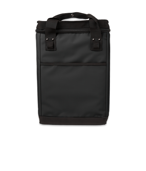 Summit 24 Can Cooler Backpack in Black with Black