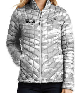 The North Face Women's ThermoBall Trekker Jacket - Color: TNF White Woodchip Print