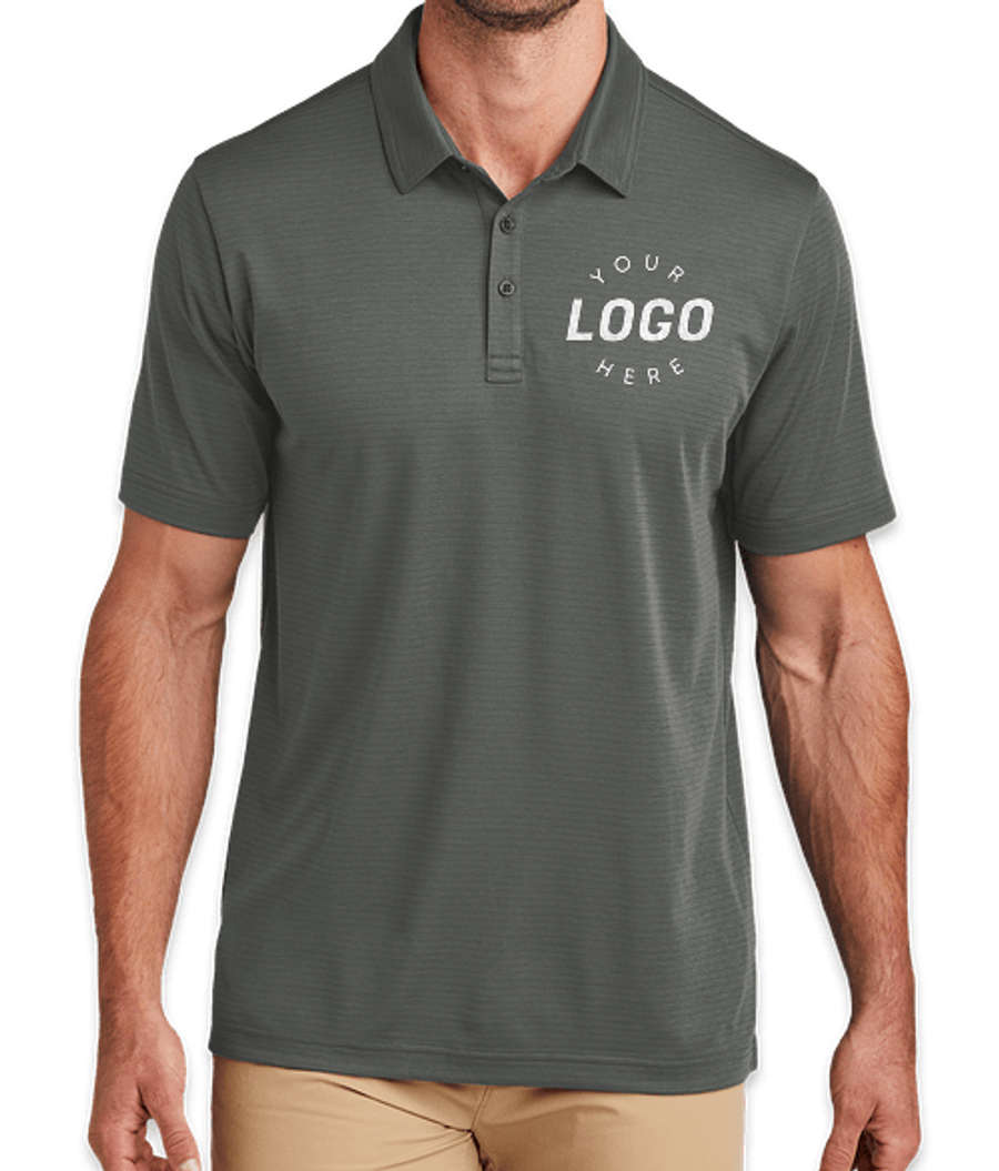 TravisMathew Bayfront Solid Performance Polo in Dark Grey