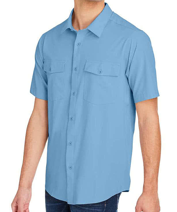 Custom Core 365 Marina Ultra UVP Short Sleeve Shirt - Embroidered