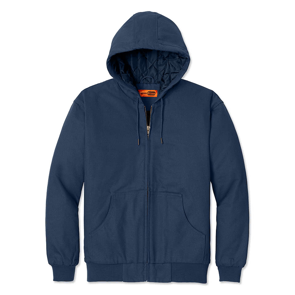CornerStone Duck Cloth Hooded Insulated Work Jacket
