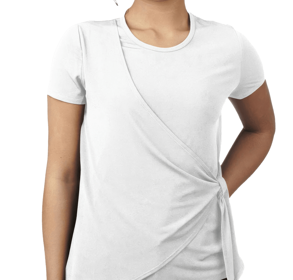 Edwards Women’s Recycled Soft Easy Care Wrap Blouse-default