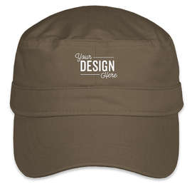 Valucap Bio-Washed Military Hat - Color: Olive