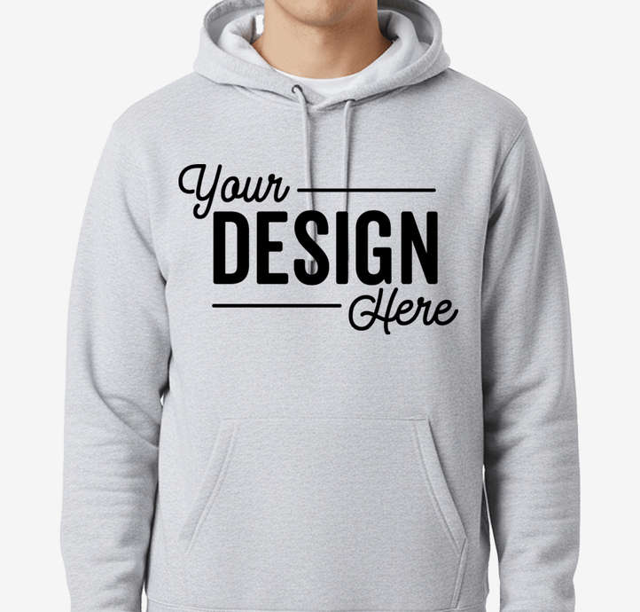 Port and Company Essential Fleece Pullover Hoodie for remote employee welcome kits and quarterly swag drops
