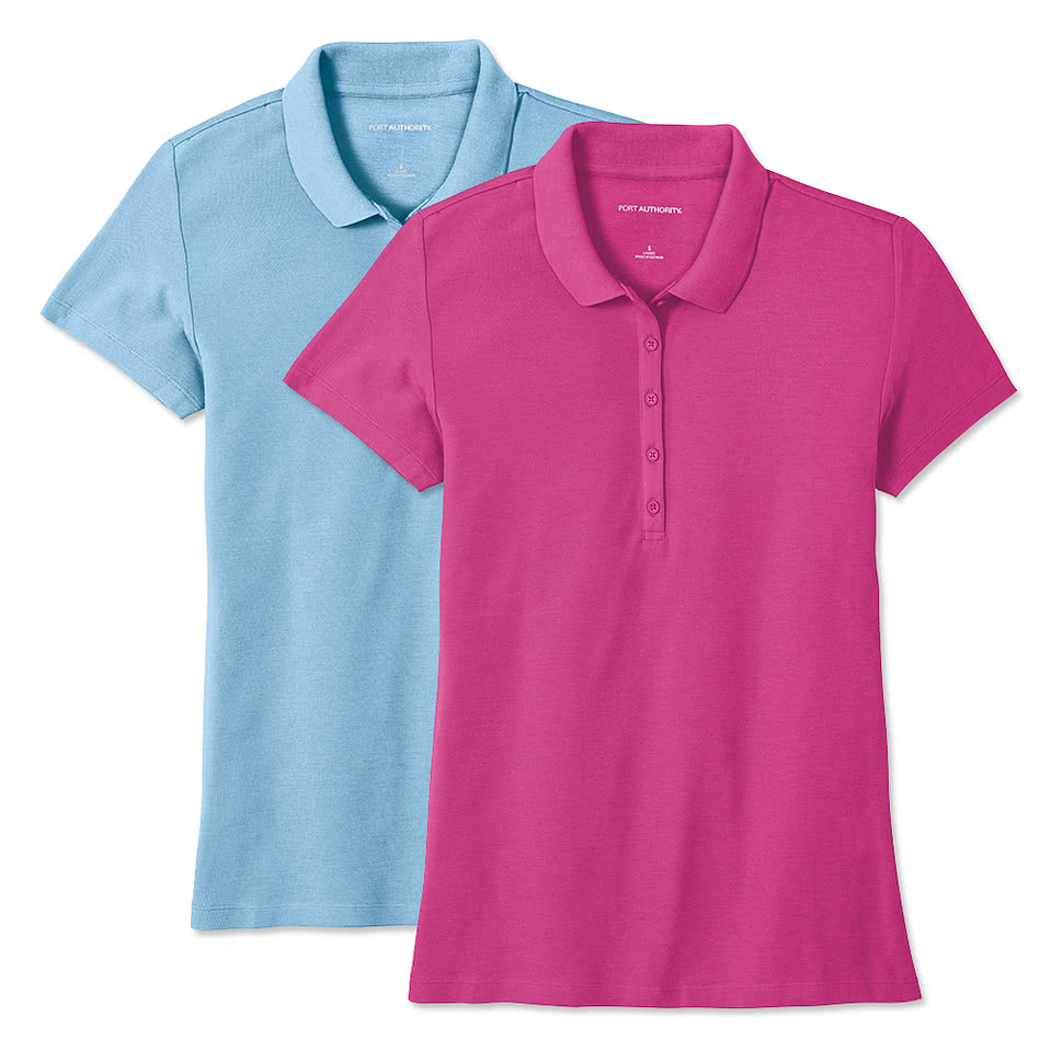 Port Authority Women's SuperPro React Polo - Printed