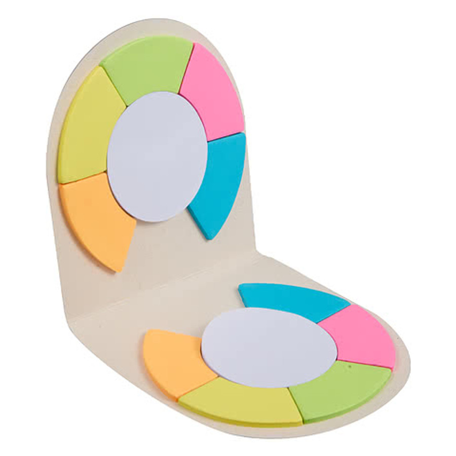 Recycled Milk Carton Round Sticky Notes in White