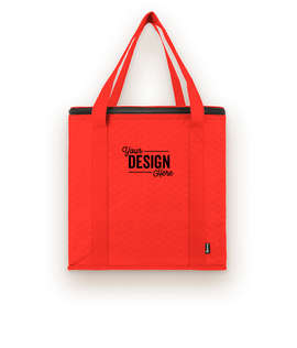 KOOZIE ® Zippered Insulated Grocery Tote - Color: Red
