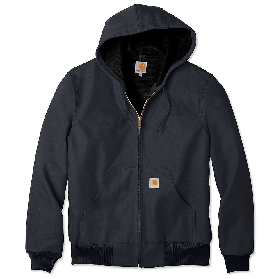 Custom Carhartt Tall Thermal Lined Duck Active Jacket - Design 
