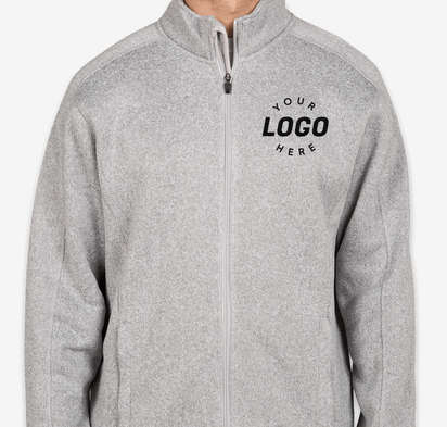 Devon & Jones Full Zip Sweater Fleece Jacket-default