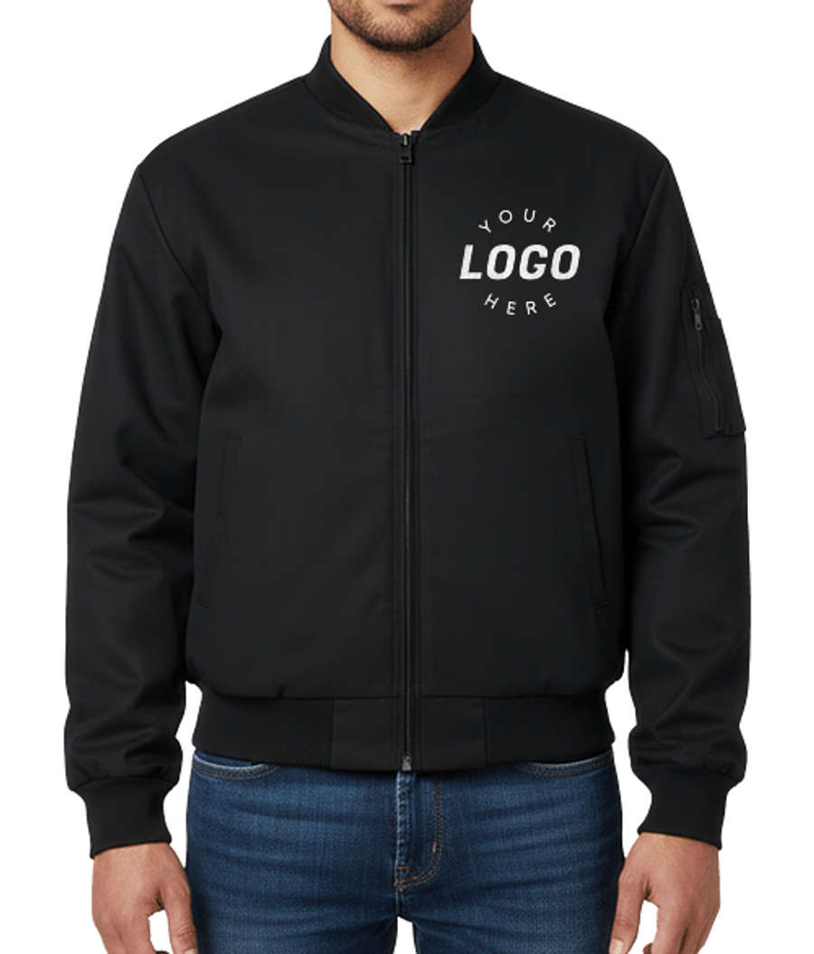 Red Kap Solid Team Bomber Jacket in Black