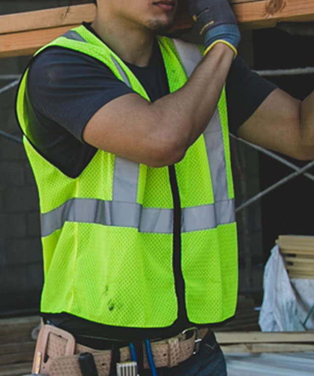 Kishigo Class 2 Zippered Mesh Safety Vest