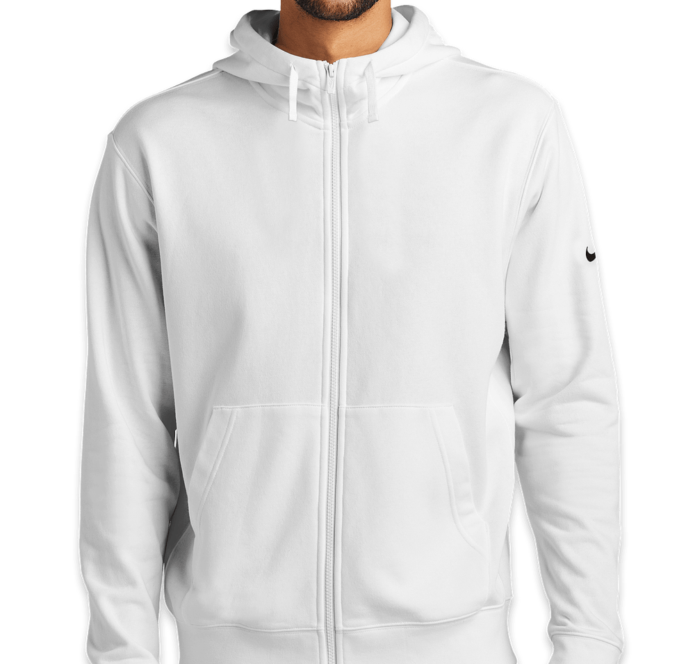 Nike Club Fleece Sleeve Swoosh Zip Hoodie-default