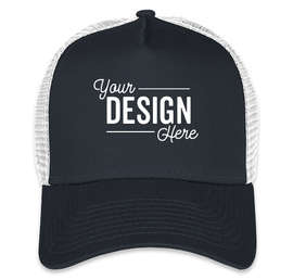 New Era 9FORTY Snapback Trucker Hat - Color: Deep Navy / White