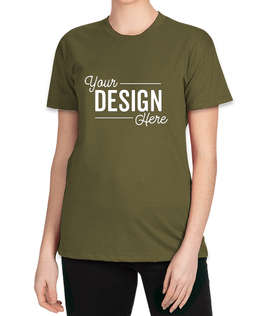 Next Level Women's Jersey Blend Crewneck T-shirt - Color: Military Green
