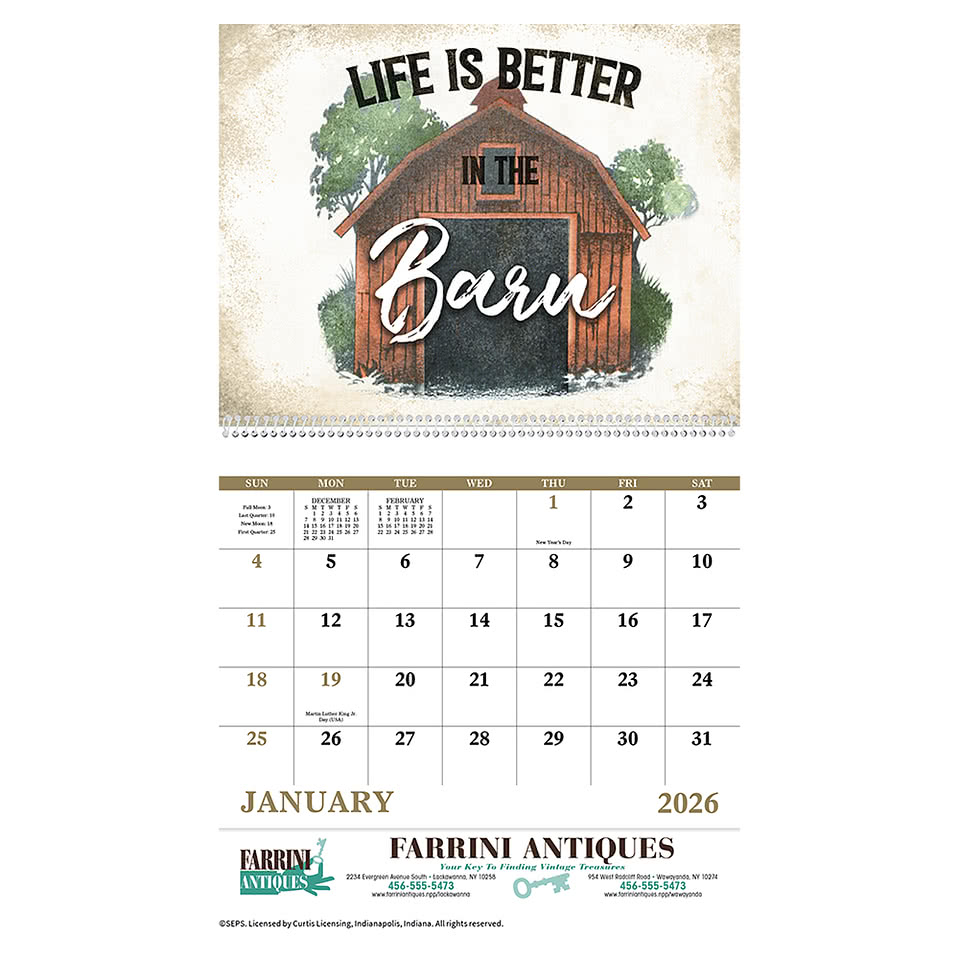 Country Days Calendar