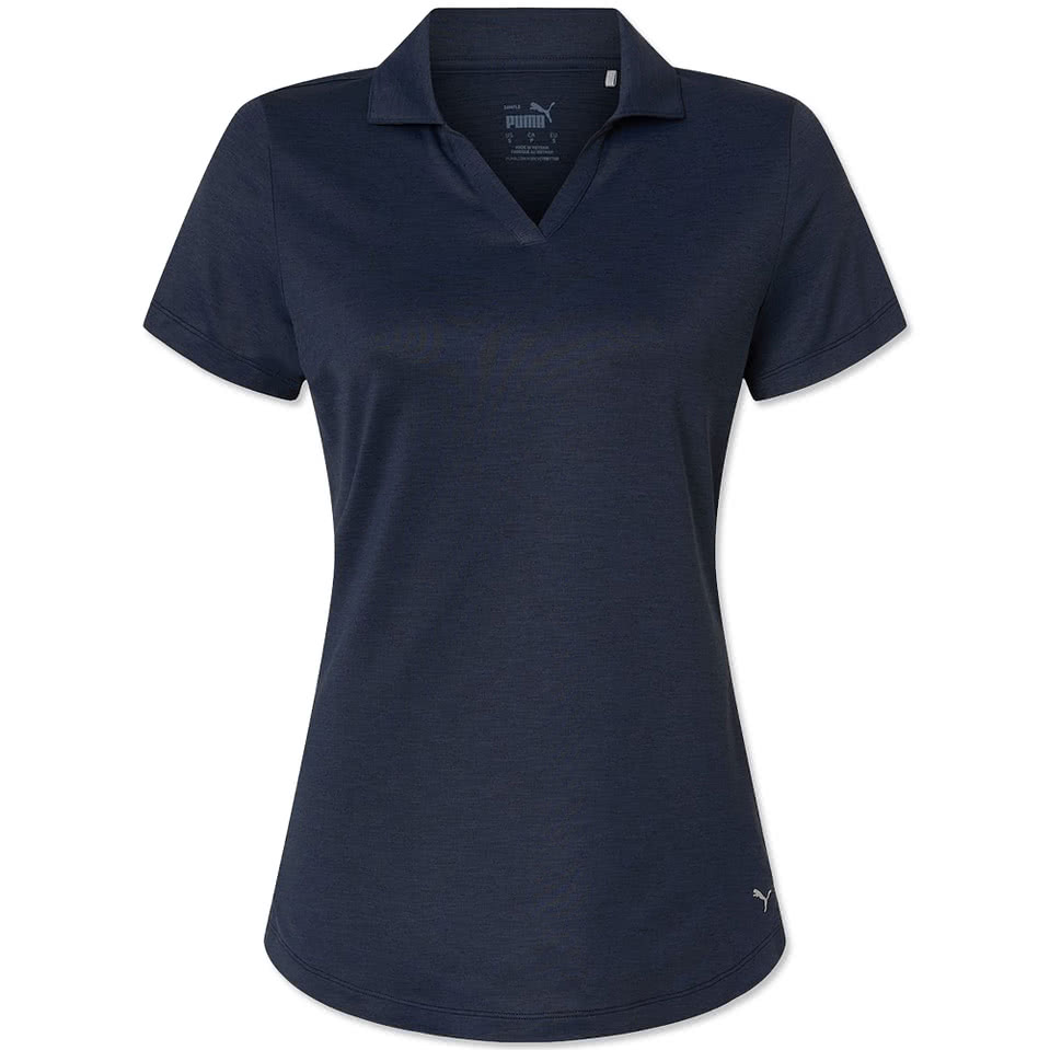 Puma Golf Women's Icon Heather Recycled Performance Polo - Printed