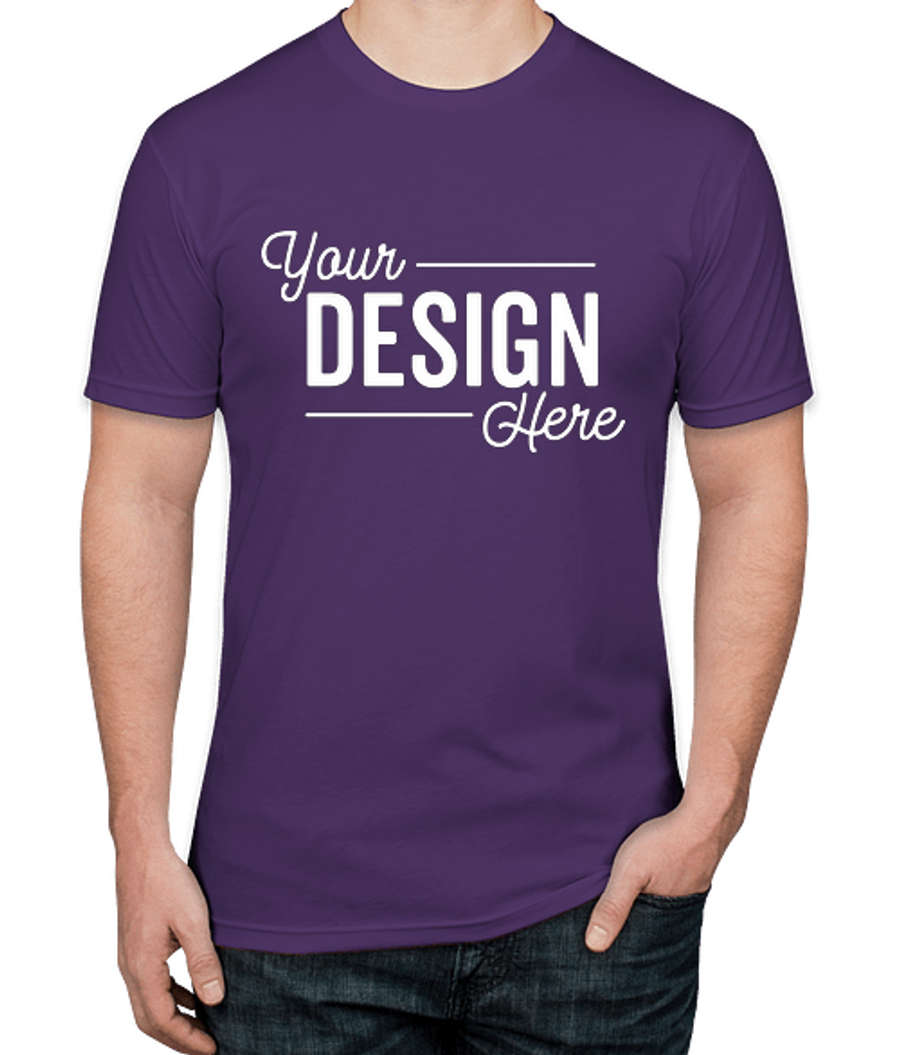 Next Level Jersey T-shirt in Purple Rush