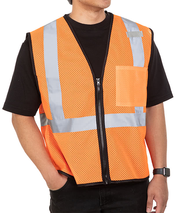 Kishigo Class 2 Single Pocket Mesh Safety Vest