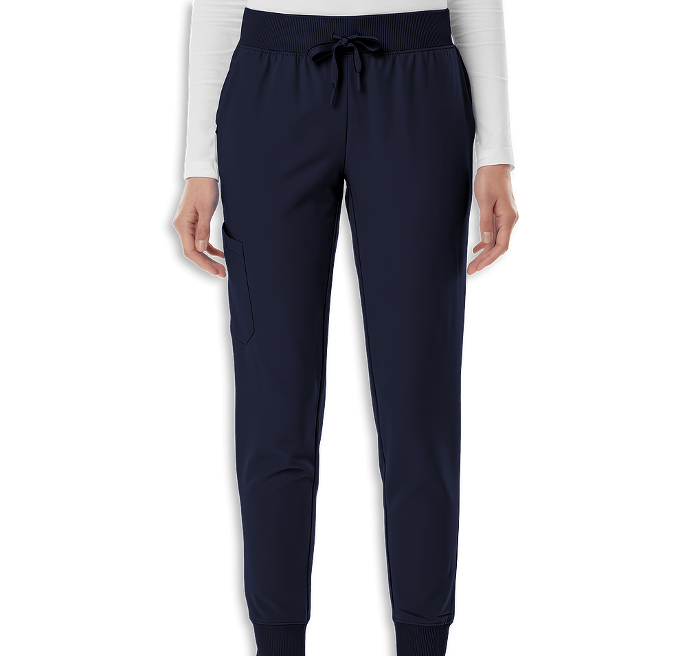 Jaanuu Women's Silex Knit-Waist Jogger Scrub Pant - Printed-default