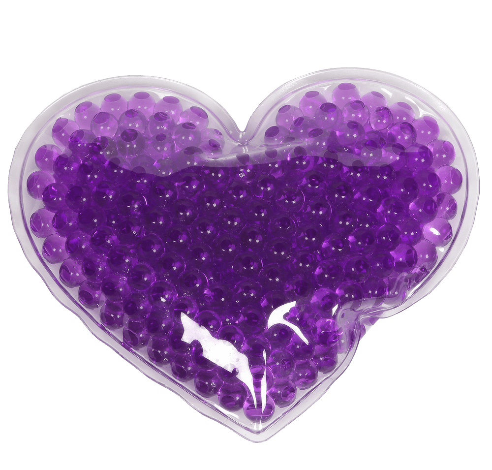 Large Heart Aqua Pearls Hot/Cold Pack-default