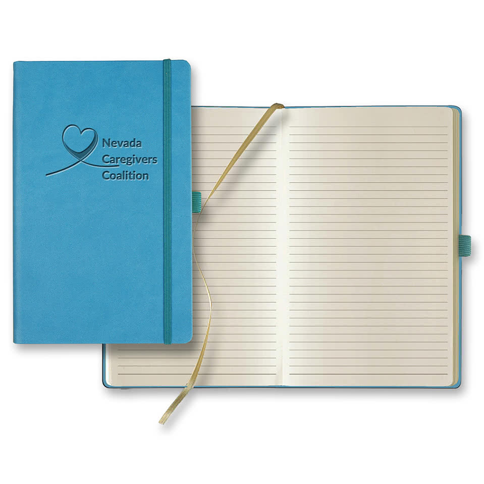 Castelli Debossed Tucson Medio Lined Hard Cover Notebook