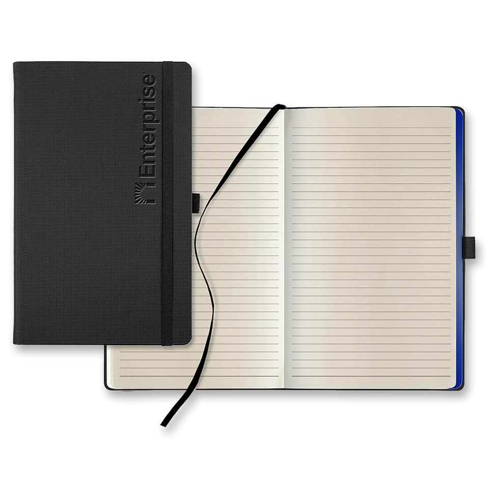 Castelli Debosed All Metal Medio Lined Hard Cover Notebook