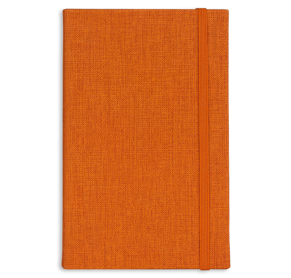 Castelli Debossed Linen Banded Pico Lined Hard Cover Notebook-default