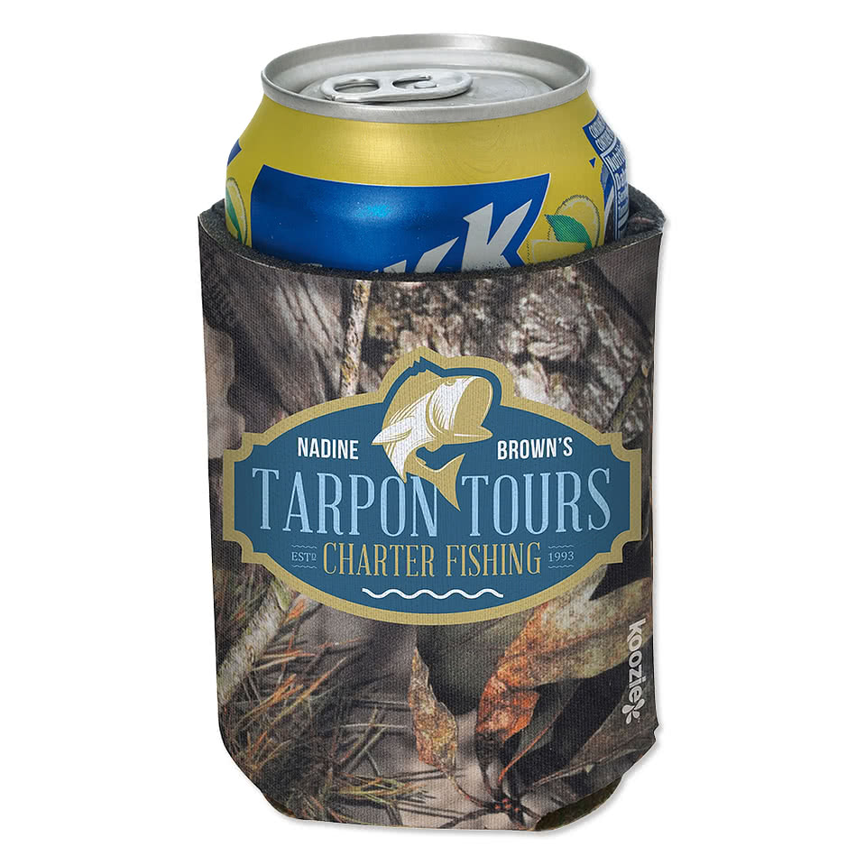 Full Color Koozie® britePix® Mossy Oak® Collapsible Can Cooler