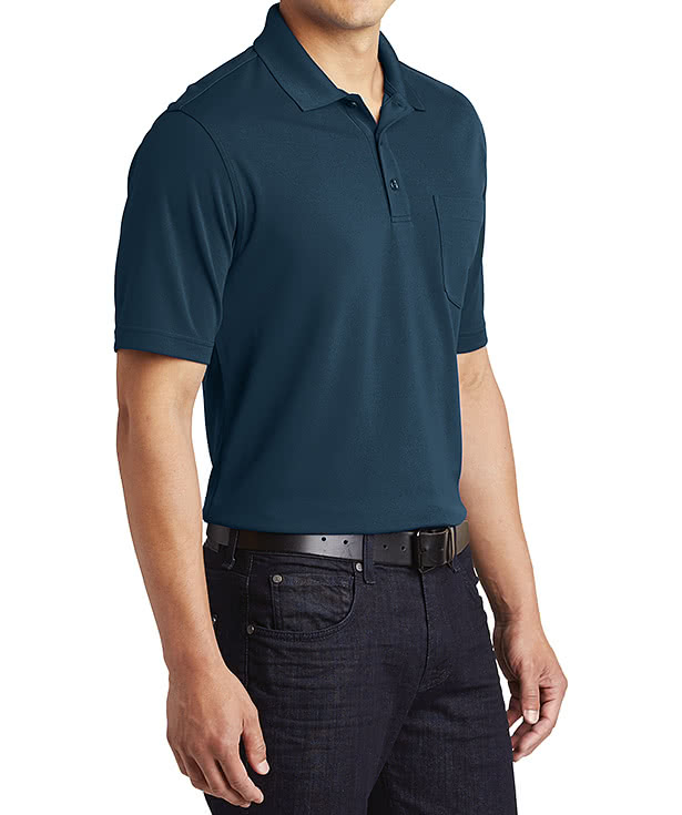 Port Authority Dry Zone Micro-Mesh Pocket Polo