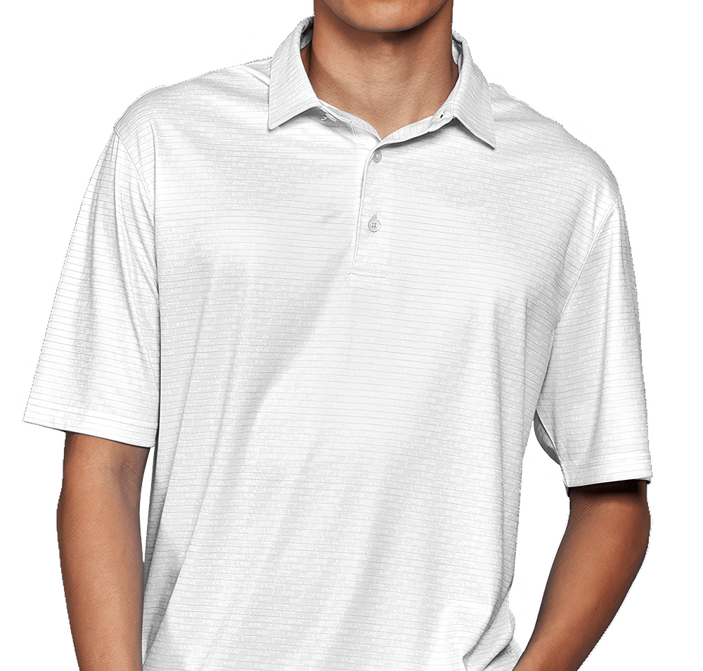 Greg Norman Microlux Cart Print UPF 50 Performance Polo-default
