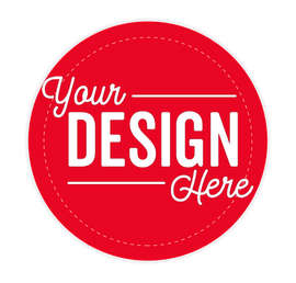 Full Color 2 in. Circle Magnet - Color: Red