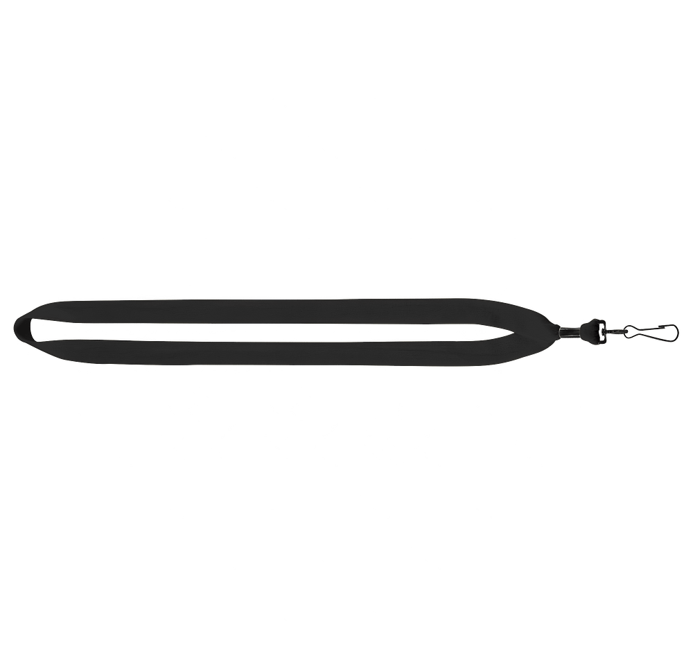 3/4" Cotton Lanyard with Metal Crimp and Swivel Snap Hook-default