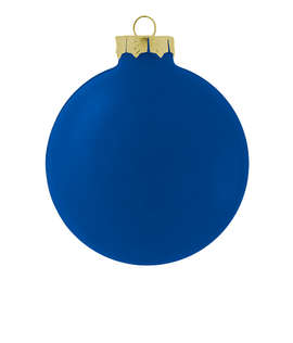Glass Ball Tree Ornament - Color: Matte Blue