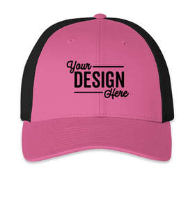 Richardson Low Profile Trucker Hat - Color: Hot Pink / Black