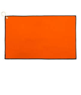 Full Color Epicolor Microfiber Waffle Golf Towel - Color: Orange
