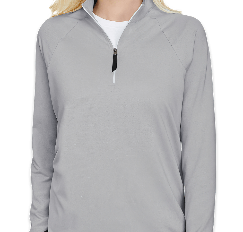 Devon & Jones Women's CrownLux Performance Quarter Zip Sweatshirt-default