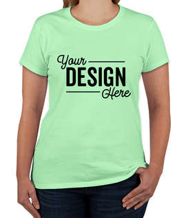 Gildan Women's 100% Cotton T-shirt - Color: Mint Green