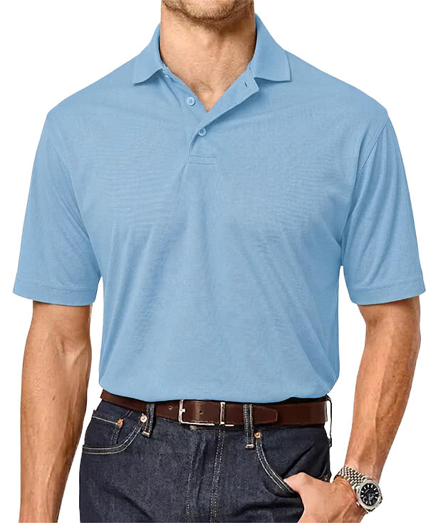Blue Generation Recycled UPF 35 Performance Polo