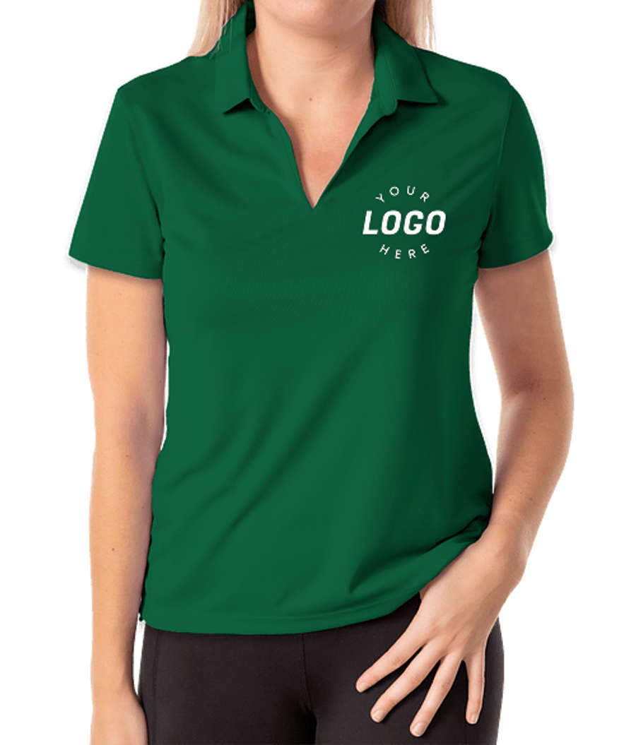 Nike Women's Dri-FIT Micro Pique Performance Polo 2.0 - Printed in Lucid Green