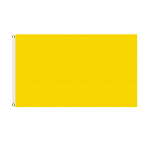 Full Color 5' x 3' Double Sided Flag in Yellow