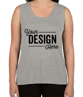 Anvil Women's Freedom Muscle Tank - Color: Heather Graphite