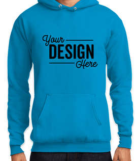 Port & Company Core Pullover Hoodie - Color: Neon Blue