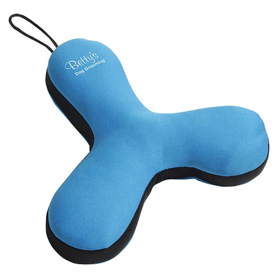 Toss-N-Float Dog Toy with Squeaker in Blue