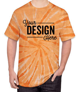 Port & Company Tie-Dye T-shirt - Color: Orange