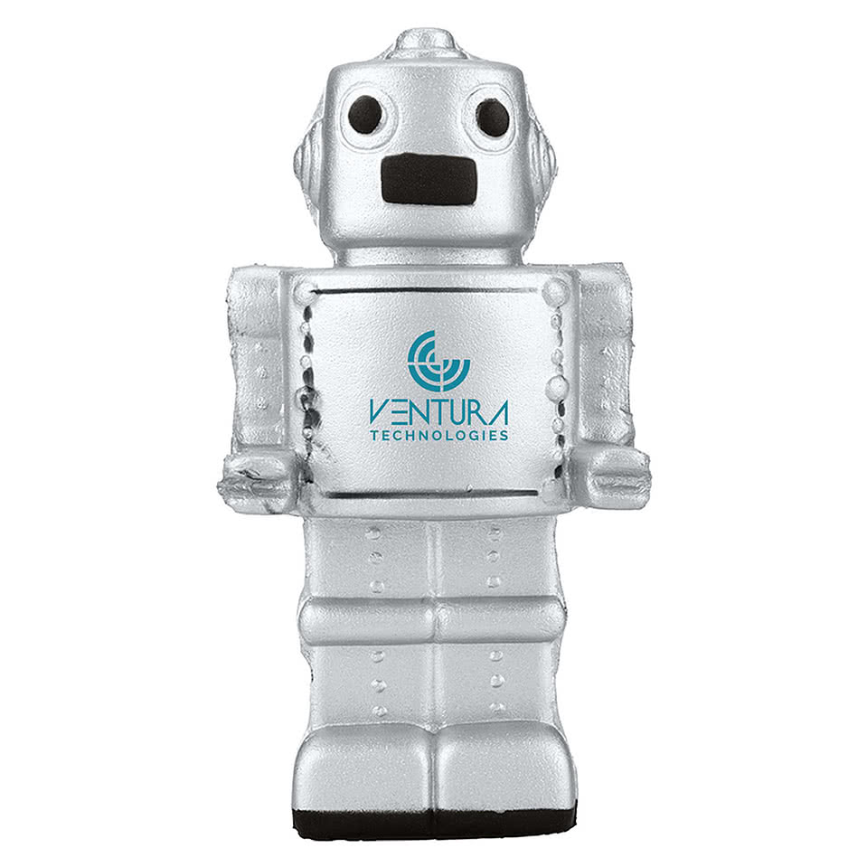 Silver Robot Stress Reliever