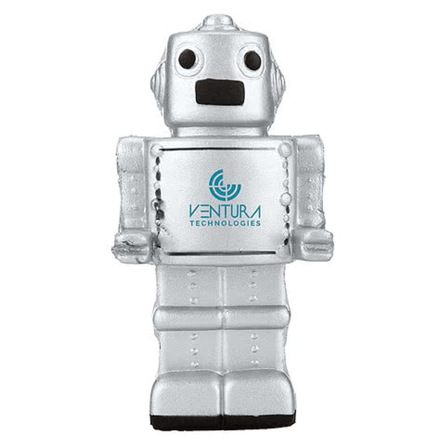 Silver Robot Stress Reliever in SILVER