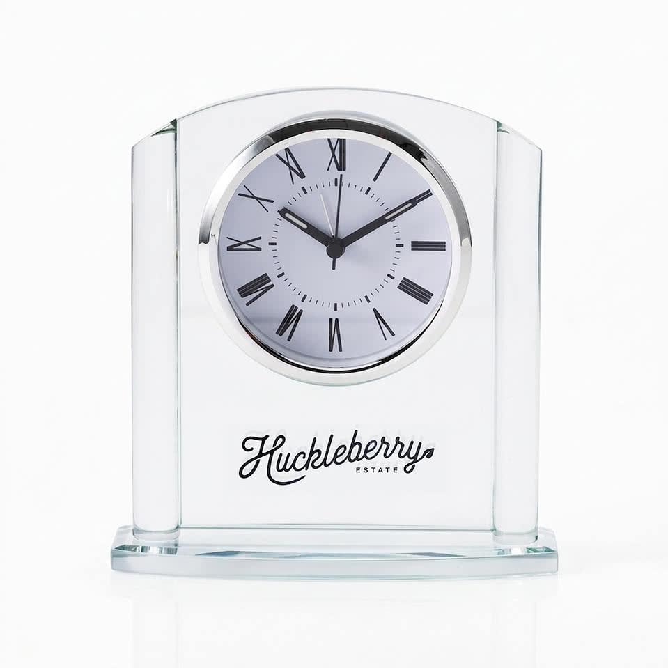 Arch Glass Desk Clock