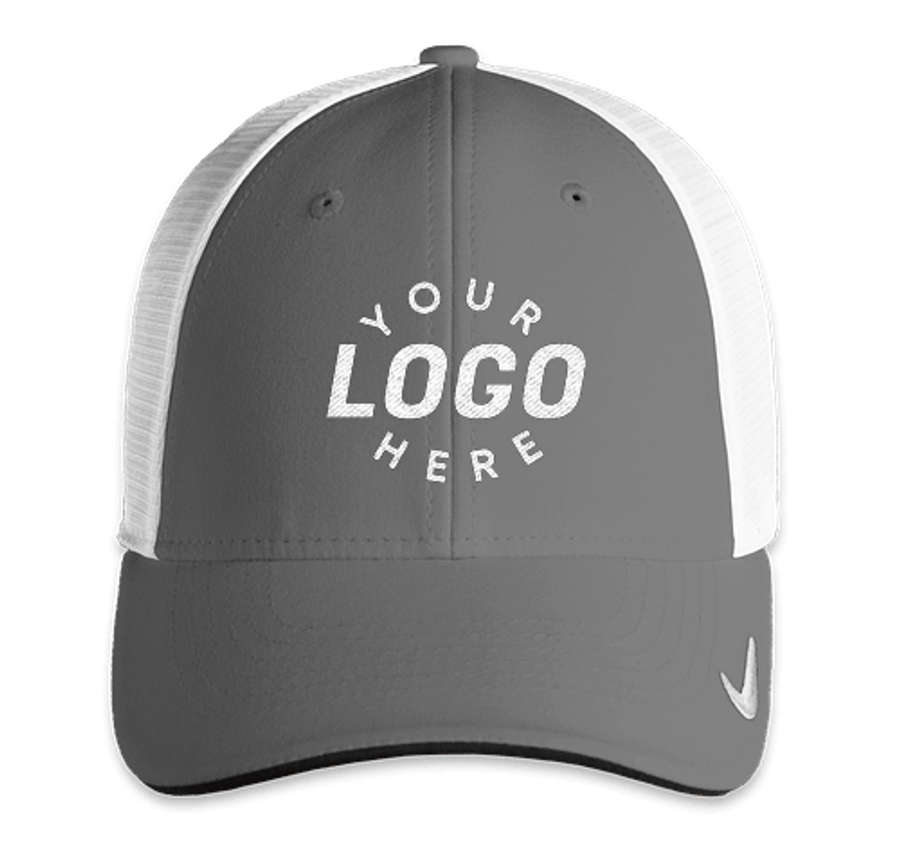 Nike Dri-FIT Mesh Back Hat in Cool Grey / White