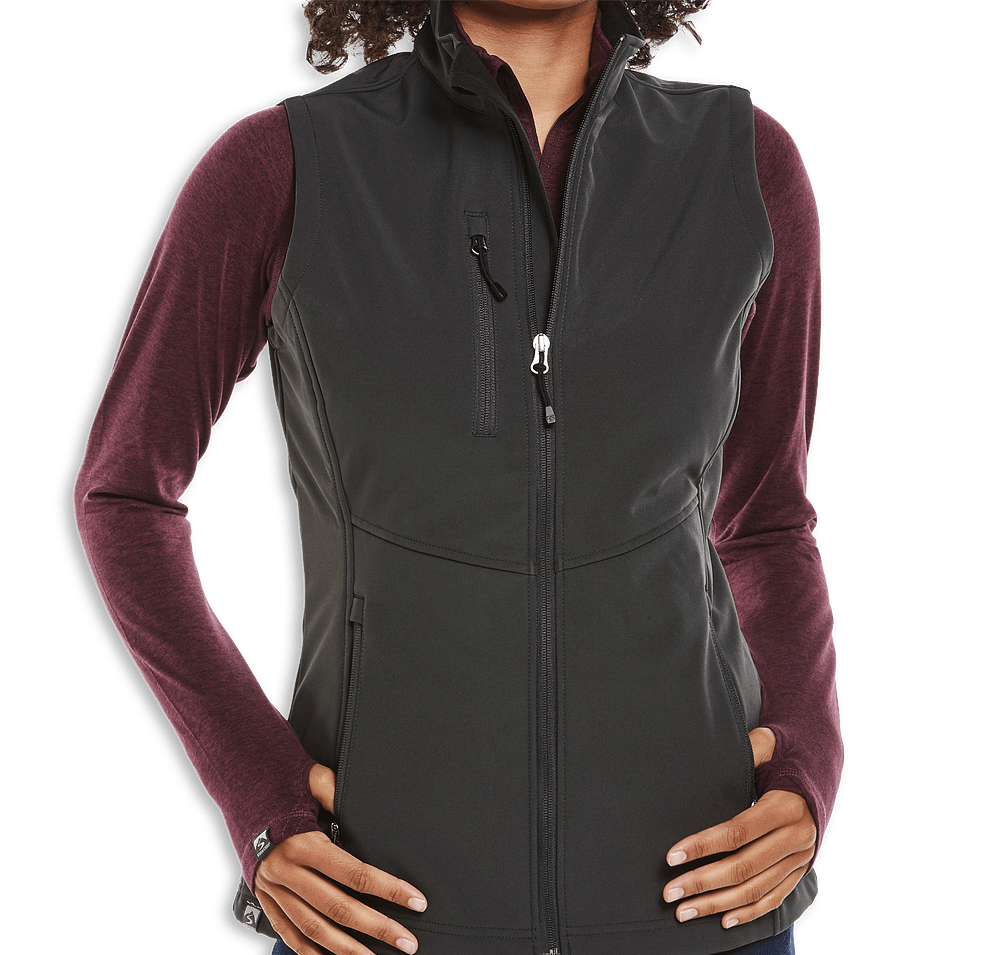 Storm Creek Women's Trailblazer Recycled Soft Shell Vest - Printed-default